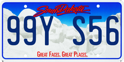 SD license plate 99YS56