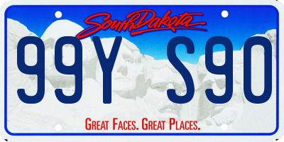 SD license plate 99YS90