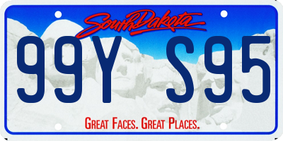 SD license plate 99YS95