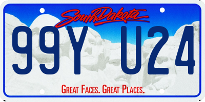 SD license plate 99YU24