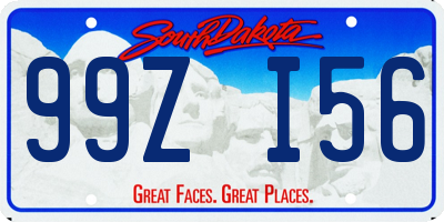 SD license plate 99ZI56