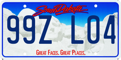 SD license plate 99ZL04