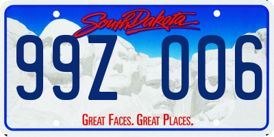 SD license plate 99ZO06