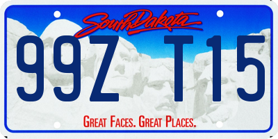 SD license plate 99ZT15