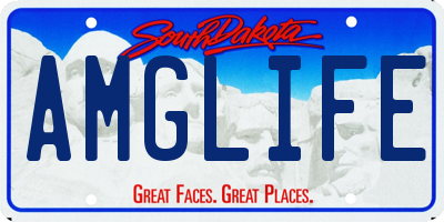 SD license plate AMGLIFE