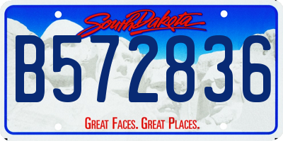 SD license plate B572836