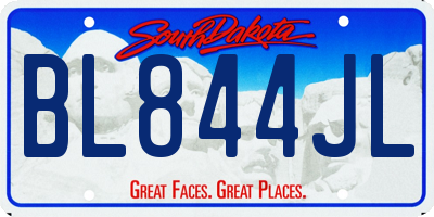 SD license plate BL844JL