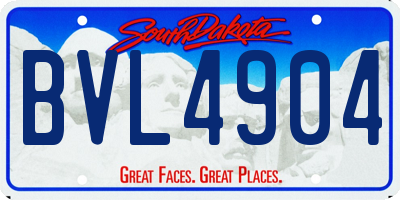 SD license plate BVL4904