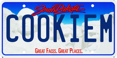 SD license plate COOKIEM