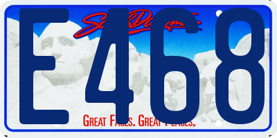 SD license plate E468