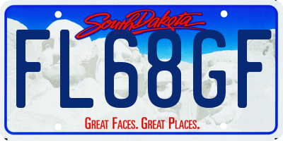 SD license plate FL68GF