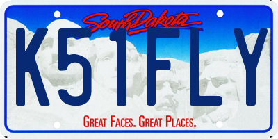 SD license plate K51FLY