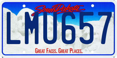 SD license plate LMU657