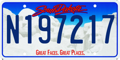 SD license plate N197217