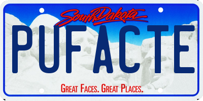 SD license plate PUFACTE