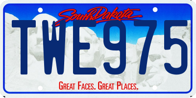 SD license plate TWE975