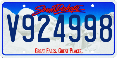 SD license plate V924998