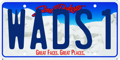 SD license plate WADS1