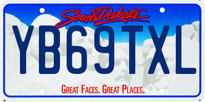 SD license plate YB69TXL