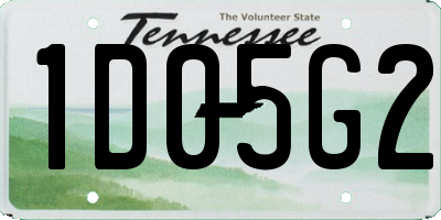 TN license plate 1D05G2