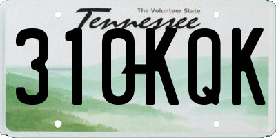 TN license plate 310KQK