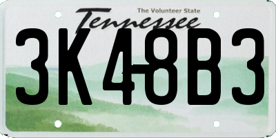 TN license plate 3K48B3