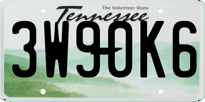 TN license plate 3W90K6
