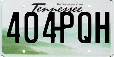 TN license plate 404PQH