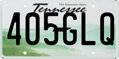 TN license plate 405GLQ