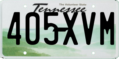 TN license plate 405XVM