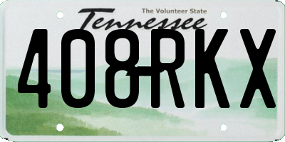 TN license plate 408RKX