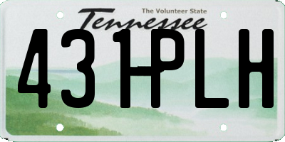 TN license plate 431PLH