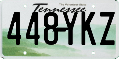 TN license plate 448YKZ