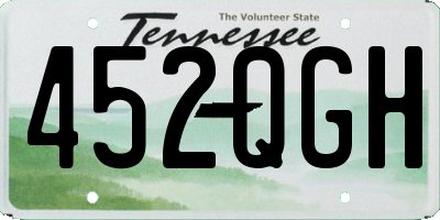 TN license plate 452QGH