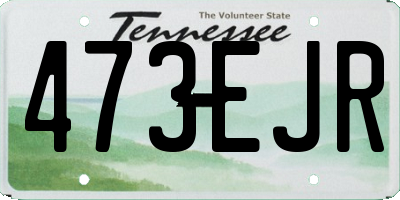 TN license plate 473EJR
