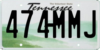 TN license plate 474MMJ