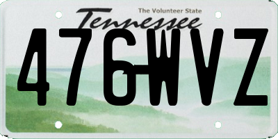 TN license plate 476WVZ