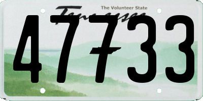 TN license plate 47733