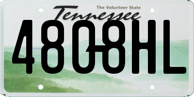 TN license plate 4808HL
