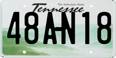 TN license plate 48AN18