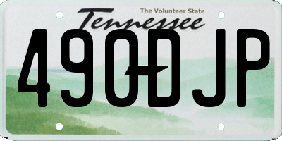 TN license plate 490DJP