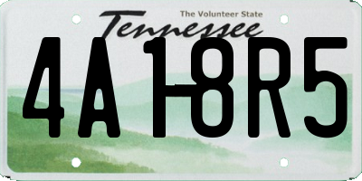 TN license plate 4A18R5