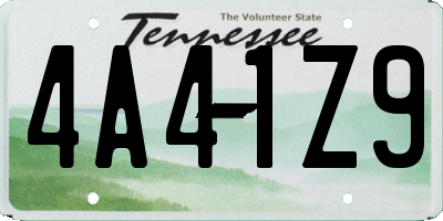 TN license plate 4A41Z9