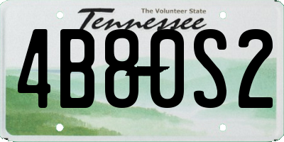 TN license plate 4B80S2