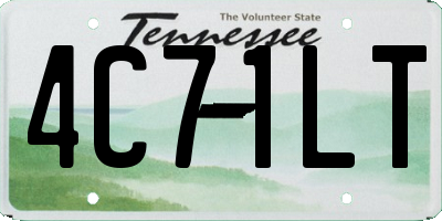 TN license plate 4C71LT