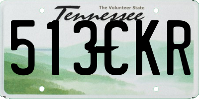 TN license plate 513CKR