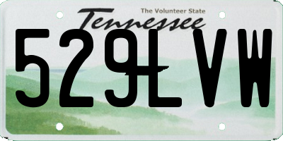 TN license plate 529LVW