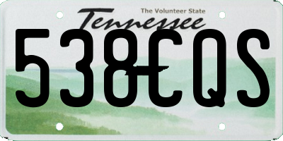 TN license plate 538CQS