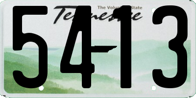 TN license plate 5413