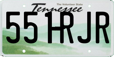 TN license plate 551RJR